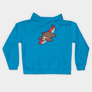 Surfing Sloth Kids Hoodie